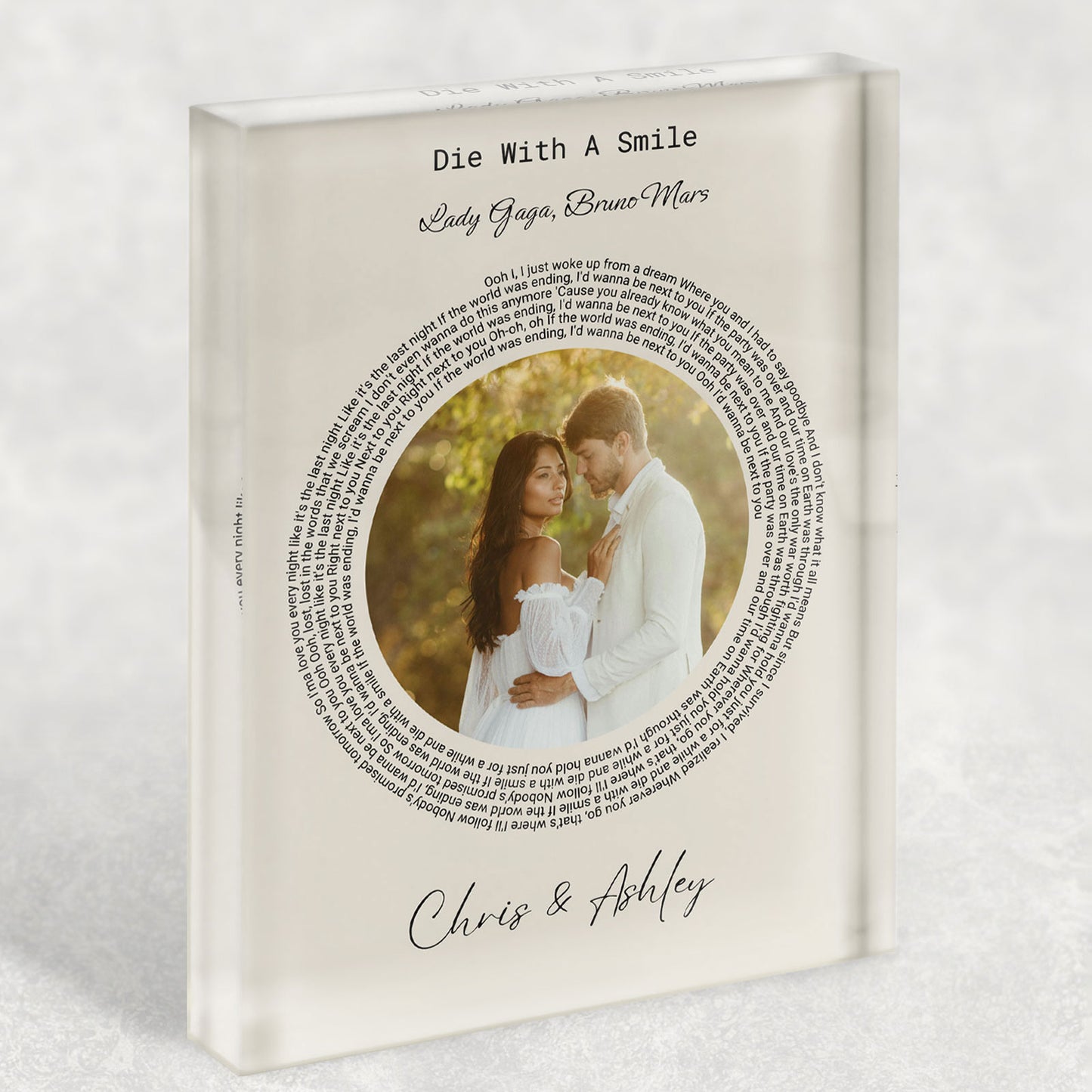 Timeless Track Acrylic Block